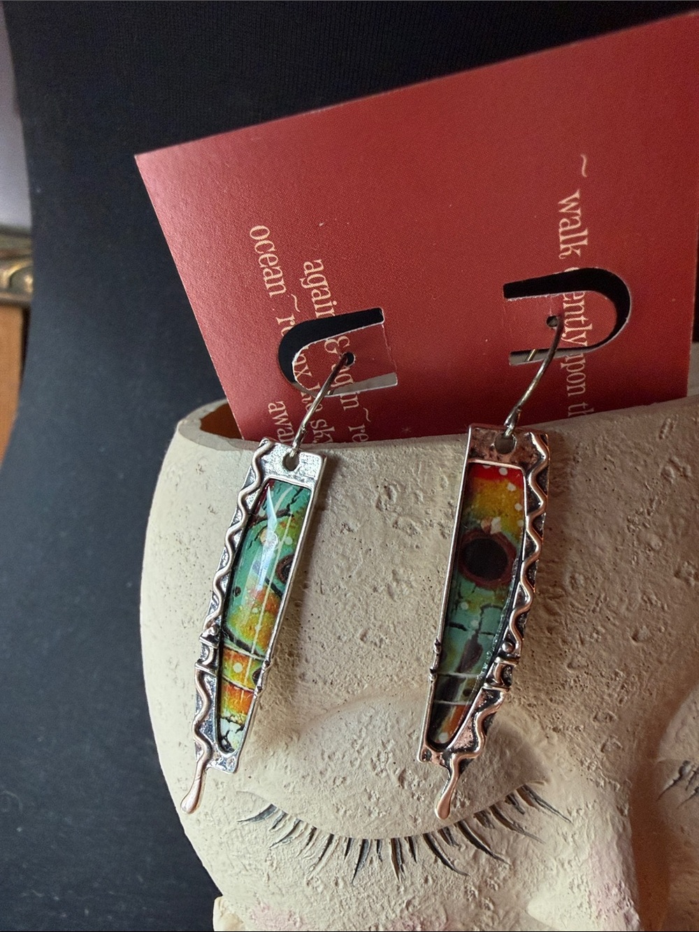 Handcrafted Multicolor Drop Earrings by